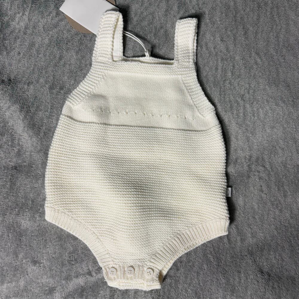 Stella McCartney Kids Cream Knit One Piece with Bunny, 18M - Picture 2 of 5